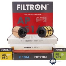 Opel / Astra H Filtron 1.3 Uyumlu Dizel Periyodik Bakım Filtre Seti (Yağ Filtresi Ufi Tip) Filtron