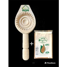 Feyza Design Hatay Yöresel Ahşap Pasta Kömbe Kerebiç Kalıbı + 24 gr Baharat