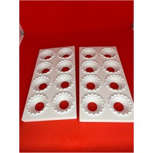 Feyza Design 8’li Çiçek Desenli Mantı ve Mini Tart Kalıbı, Çok Amaçlı Hamur Şekillendirici