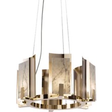 Ronisu Aydınlatma Jessia Mermer Halka Avize – Modern Lüks Tasarım Avize Ra-Avz- 1294-63-70