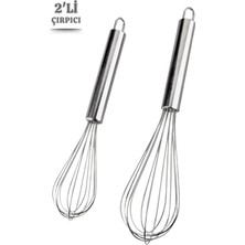 Feyza Design Paslanmaz Metal Çırpıcı Seti, Dayanıklı ve Pratik Kullanım