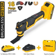 Sgs Akülü Multı-Tools Kesici ve Raspalama Makinesi 20V 1*2.0 Ah SGS5435