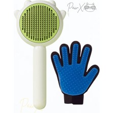 Özgürce Otomatik Temizleme Tüylü Tarak ve Tüy Toplayıcı Eldiven Seti