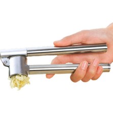 Feyza Design Paslanmaz Çelik Sarımsak Ezici, Dayanıklı ve Pratik Mutfak Aleti