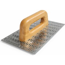 Badem10 (1 Adet) 25 cm Duvar Raspası Sıva Alçı Kazıma Temizleme Aparatı Ahşap Saplı Raspa Metal Yüzey