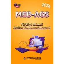 Pegem Kampüs 2026 MEB-AGS Türkiye Geneli Online Deneme Sınavı-2