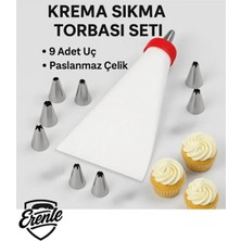 Feyza Design Kalın 8 Başlıklı Krema Sıkma Torbası ve Duy Seti ile Pasta Şekillendirici