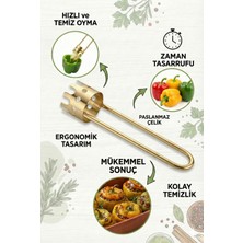 Feyza Design Pratik Dolma Oyucu, Dolmalık Biber, Kabak ve Patlıcan Için Mükemmel Çözüm
