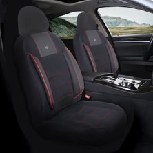 Nato Concept Ford Focus Titanyum Hachback Sedan 2007 2+1 Ticari Aracınıza Uyum Sağlayan Oto Koltuk Kılıfı -Violet Kırmızı