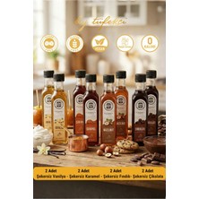 By Tüfekçi Şekersiz (Suger Free) Şurup Yeni Yüksek Aromalı Kalorisiz Formül Avantajlı Set 8x60 ml