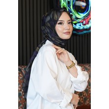 Afvente Dalgalı Desen Mor Soft Pamuk Şal - Lila
