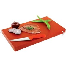 Feyza Design Kırmızı Polietilen Kesme Tahtası 20X30X1 Cm, Dayanıklı ve Kullanışlı Ürün