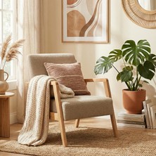 Zem Pavia Berjer Natürel Ahşap, Sütlü Kahve