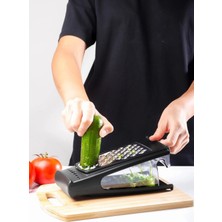 Feyza Design Çelik Hazneli Rende, Pratik ve Dayanıklı Mutfak Gereci