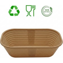 Feyza Design Yıkanabilir Bio Hamur Mayalama Sepeti, Hijyenik ve Kırılmaz, Oval 25X14X9