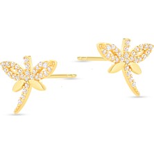 goldkupe 14 Ayar Taşlı Yusufçuk Altın Küpe 1,65 gr