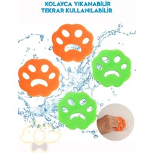 Özgürce 4'lü Pati Tasarımlı Tüy ve Toz Toplayıcı, Yıkanabilir Temizlik Aleti