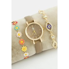 SiHako Kayışlı Bayan Kol Saati Bileklik Kombini