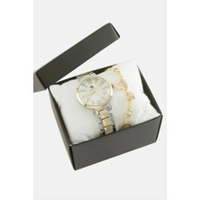 SiHako Metal Bayan Kol Saati ve Kutulu Bileklik Kombini