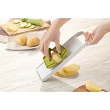 Feyza Design 3 Kademeli Ayarlanabilir Sebze Meyve Dilimleyici, Pratik ve Kolay Kullanım