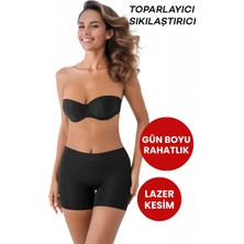 Alexander Hud Dikişsiz Toparlayıcı Şekillendirici Iz Yapmaz Lazer Kesim Anti Selülit Kadın Boxer Korse