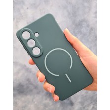 Pirok Store Samsung Galaxy S26 Magsafe Uyumlu Kablosuz Şarj Destekli Yumuşak Soft Mükemmel Manyetik Esnek Lansman Silikon Kılıf
