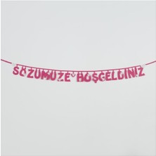 SiHako Sözümüze Hoşgeldiniz Keçe Yazı