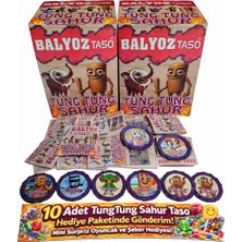 Emrah Gültekin Tungtung Sahur Balyoz Taso 10 Adet | Hediye Paketli Gönderim | Mini Oyuncak ve Şeker Hediyeli Set