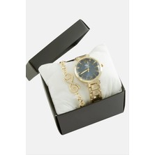 SiHako Metal Bayan Kol Saati ve Kutulu Bileklik Kombini