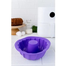 Silicolife SL14 Lila Renk Kek Kalıbı 320 mm Çevre Dostu Silis Kum Malzemeden Üretim