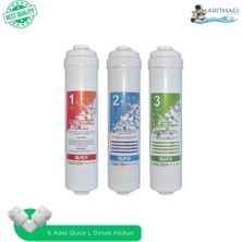 Arıtmacı Su Arıtma Filtresi – Kapalı Kasa Iki Tarafı Ouick 3’lü Ön Filtre Seti