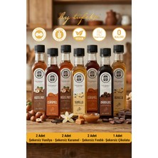 By Tüfekçi Şekersiz (Suger Free) Şurup Yeni Yüksek Aromalı Kalorisiz Formül Avantajlı Set 7x60 ml