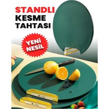 Feyza Design Pratik ve Şık Çok Fonksiyonlu Doğrama Kesme Tahtası Standlı