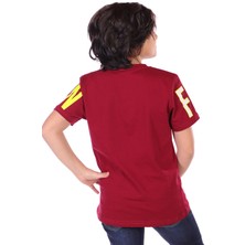 Toontoy Erkek Çocuk Baskılı Bisiklet Yaka Kısa Kollu Tişört