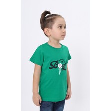 Toontoy Erkek Çocuk Baskılı Bisiklet Yaka Kısa Kollu Tişört