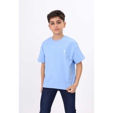 Toontoy Erkek Çocuk Baskılı Bisiklet Yaka Kısa Kollu Tişört