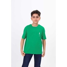 Toontoy Erkek Çocuk Baskılı Bisiklet Yaka Kısa Kollu Tişört