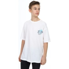 Toontoy Erkek Çocuk Baskılı Bisiklet Yaka Kısa Kollu Tişört