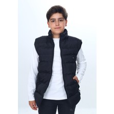 Toontoy Erkek Çocuk Su Itici Dik Yaka Fermuarlı Cepli Şişme Yelek