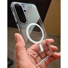 Pirok Store Samsung Galaxy S26 Magsafe Uyumlu Sararmaz Kablosuz Şarj Destekli  Sert Mika Kristal Netliğinde Ultra Ince Hafif Pc Kılıf