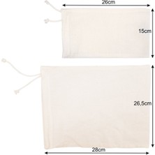 Feyza Design Çok Amaçlı Süzme Kesesi Seti, Temiz ve Kullanışlı Süzgeçler