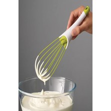 Feyza Design Çift Işlevli Silikon Saplı Balon ve Düz Çırpma Teli