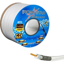 Ironstar Anten Kablosu Rg6 U6 48 Tel 100 Metre