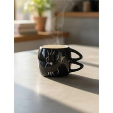 Tohana 3D Kulak Kulplu Hayvan Figürlü Seramik Kupa 460 ML