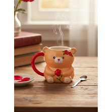 Tohana 3D Ayıcık Sevgili Seramik Kupa 430 ML