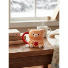 Tohana 3D Ayıcık Sevgili Seramik Kupa 430 ml