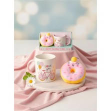 Tohana Donut Pelüs Anahtarlikli Porselen Kupa