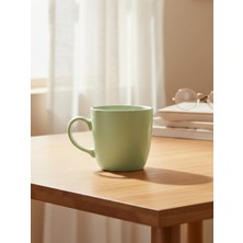 Dörtel Tedarik Pastel Yeşil Tonda Düz Seramik Kupa