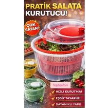Feyza Design Salata ve Meyve Sebze Kurutucu, Çevirme Kollu, 4,4 Litre Kapasite