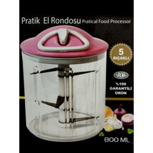 Feyza Design Pratik El Rondosu 800 Ml, 5 Bıçaklı, Çok Amaçlı, Dayanıklı, Kullanışlı